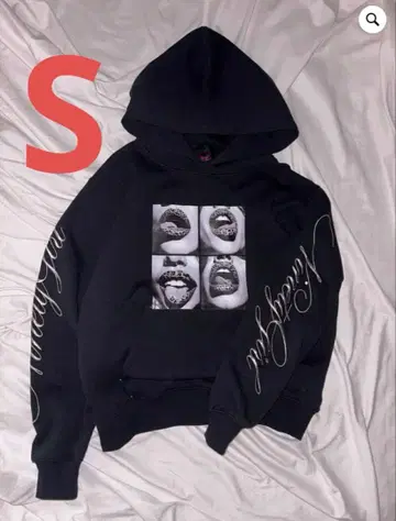 9090 girl Rip Print Hoodie