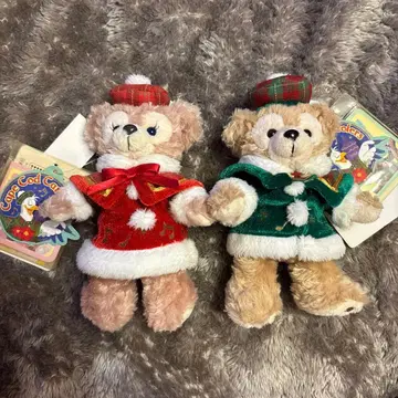 택 포함! 2012 X'mas 인형 배지 더피 & 셰리 메이 세트