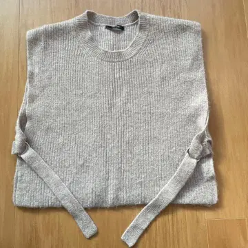 저널 스탠다드 니트 베스트 베이지