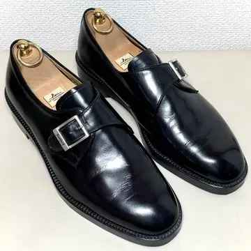 Kenford 켄포드 싱글 몽크 스트랩 블랙 26 가죽 신발