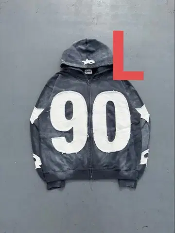 Numbering With Star Logo Zip Hoodie