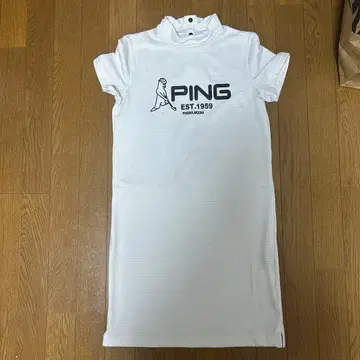 PING 여성용 피케 셔츠 SS 화이트