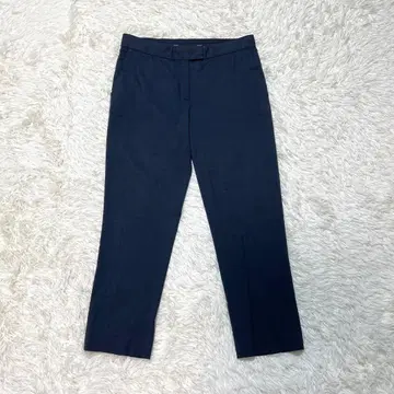 JOSEPH 체크 스트레이트 팬츠 슬랙스 블랙