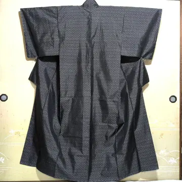 [ 새상품급 ] 오시마 명주 순수 실크 짙은 그레이 브라운