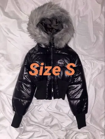 9090 퍼 후디드 푸퍼 재킷