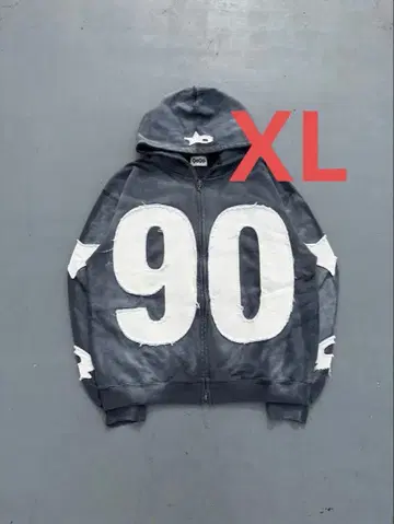 Numbering With Star Logo Zip Hoodie