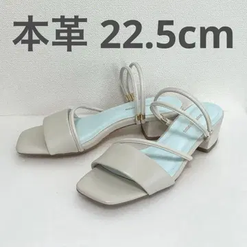 neue diffusion 22.5cm 2way 샌들 뮬 천연 가죽