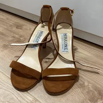 NEBLONIE. 샌들 브라운 카멜 38