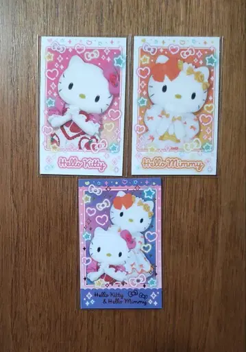 캐릭터 포토 카드 산리오 라이브 캐릭터 3 헬로키티 미미이 3장 세트