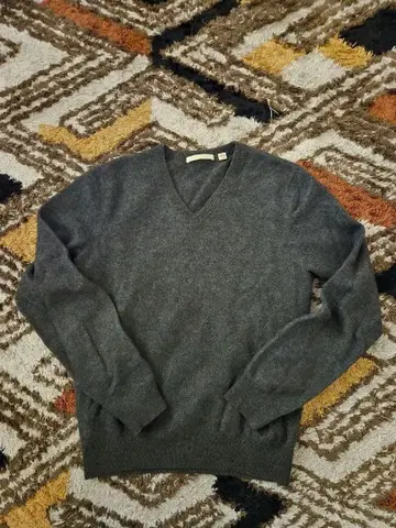 uniqlo 유니클로 다크 그레이 100% 캐시미어 세