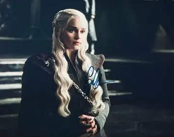 게임 오브 스론즈 에밀리아 클라크 친필 사인 사진 i7