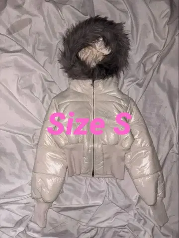 9090 퍼 후디드 퍼퍼 재킷