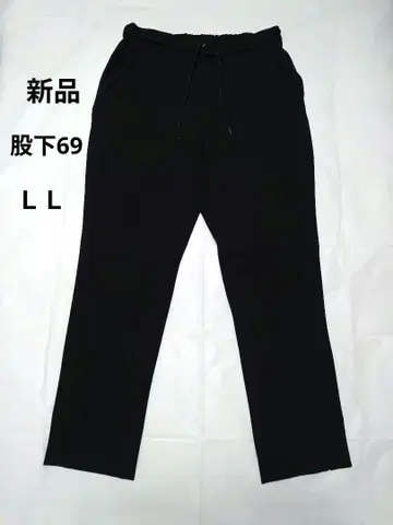 [새상품] 드로우 스트링 포함 스트레치 팬츠 블랙 LL 인심 69