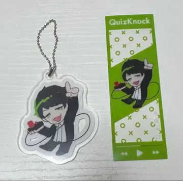 QuizKnock 동문 퀵 릴리즈 아크릴 키링 북마커 2개 세트