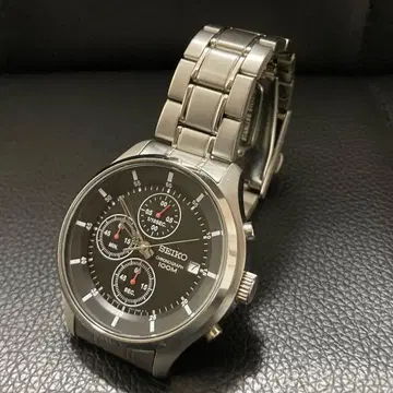 세이코 SEIKO 크로노 쿼츠 SKS539P1 블랙