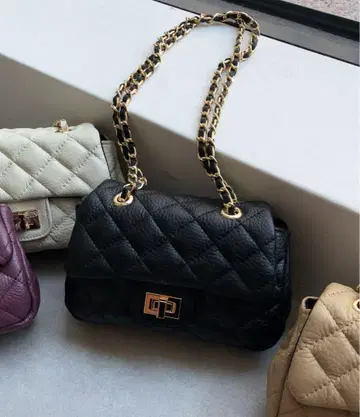 두두 가죽 체인 미니백