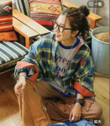 니코앤드 - [비 위드 엠] 미사요 컬러풀 체크 셔츠