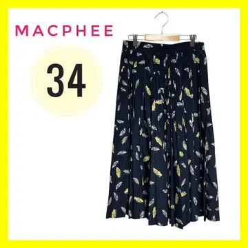 맥피 투모로우랜드 플리츠 스커트 올 패턴 S 상당