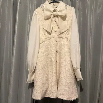 ROJITA 레이스 미니 원피스 화이트