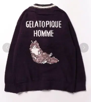 새상품 남성용 가디건 젤라또피케 옴 베비모코 쓰리 캣 L