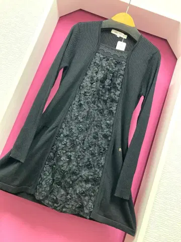 슈퍼 뷰티 레이어드 스타일 장미 튤 레이스 디자인 튜닉