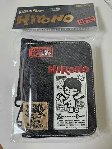 Hirono 여권 백 블랙 컬러 데님