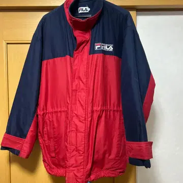 FILA 점퍼 M 사이즈 빨간색/네이비