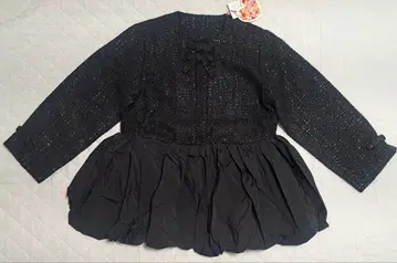 [ 택 포함 ] &LOVE CLOSET 트위드 페플럼 벌룬 코트 L/LL