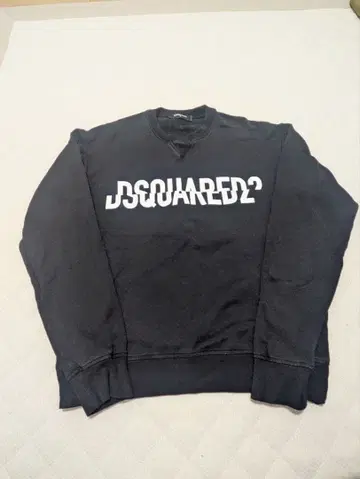 DSQUARED2 블랙 로고 맨투맨