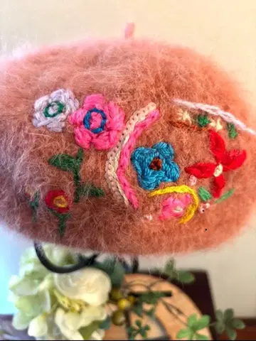 카오리노모리 tamao 콜라보 자수 베레모