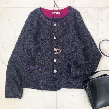 새상품급 팔라스 팰리스 울 니트 자켓 차콜 그레이