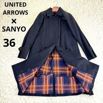 UNITED ARROWS SANYO 발라 칼라 코트 스텐 칼라 라이너