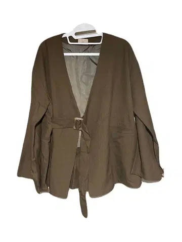 moitytto 모이테토 소매 버튼 벨트 자켓 브라운