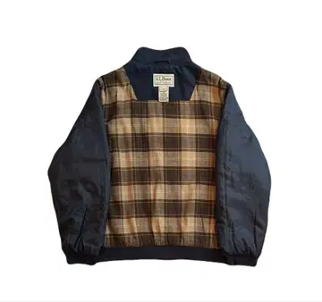 L.L.Bean 체크 무늬 자켓 블루종 ma1