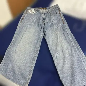 남성용 쉐이프 와이드 레그 데님 36