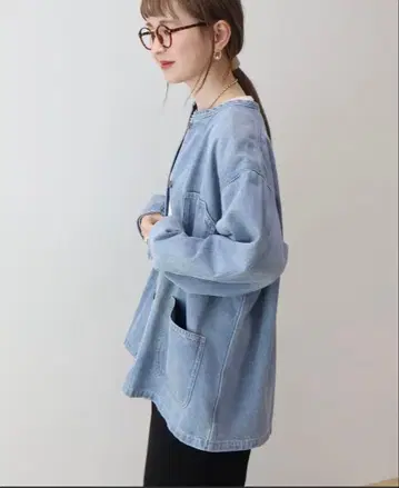 데님 자켓 데님 커버올 M