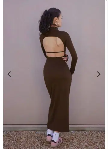 네고 불가 ALEXIA STAM 원피스 브라운 S 사이즈