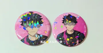 괴수 8호 페인트 스타일 ver. 홀로그램 캔뱃지 나루미 겐 2개 세트
