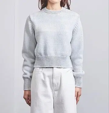 유나이티드 애로우즈 3D 믹스 컬러 니트