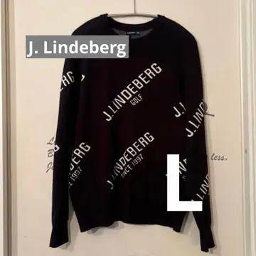 J. Lindeberg 블랙 니트 스웨터 L