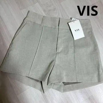 미사용 새상품 VIS 린넨풍 소재 숏 팬츠 S