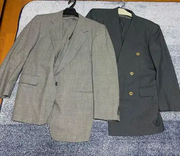 그레이 체크 수트 자켓 팬츠 2벌 세트 묶음 판매