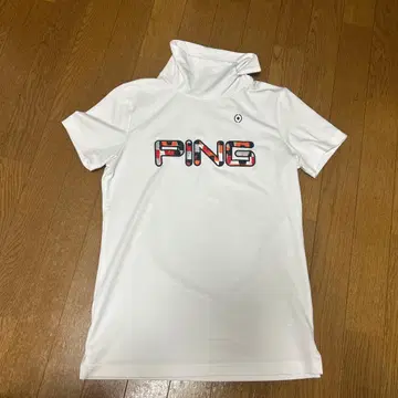 PING 여성용 하이넥 셔츠 화이트