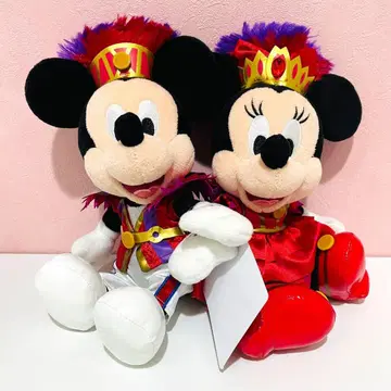 택 포함 새상품 미니 오! 미니 미키 미니 봉제 인형 페어