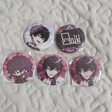 니지산지 Oriens 사에키 잇테츠 캔뱃지 5점