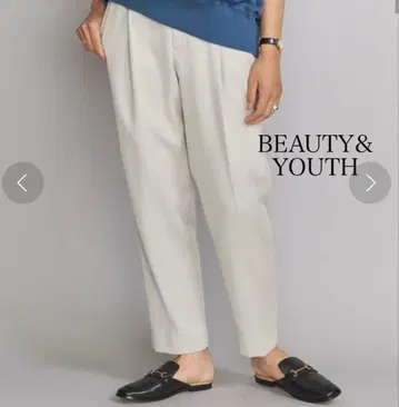 [ 택 포함 새상품 ] beauty&Youth 백 밴딩 테이퍼드 팬츠 M