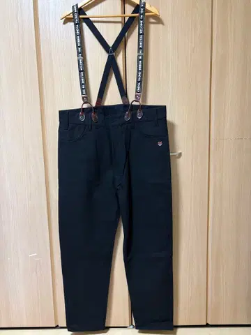 weirdo 서스펜더 포함 블랙 팬츠