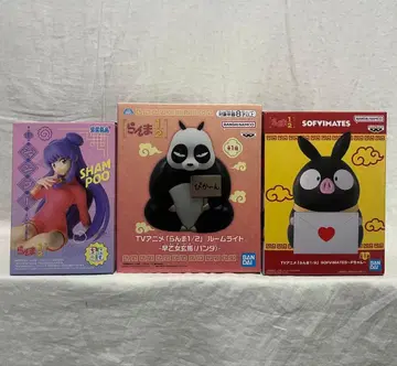 [ 3개 세트 ] 란마 1/2 피규어, 룸 라이트