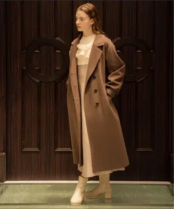 MAJESTIC LEGON 백 디자인 체스터 코트