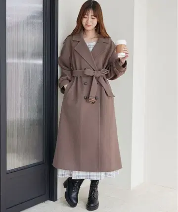 MAJESTIC LEGON 백 디자인 체스터 코트